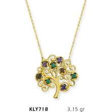 Harem Altın 14 Ayar Altın Hayat Ağacı Kolye Kly718