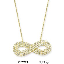 Harem Altın 14 Ayar Altın Sonsuzluk Kolye Kly721