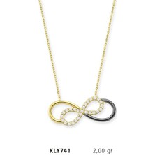 Harem Altın 14 Ayar Altın Sonsuzluk Kolye Kly741