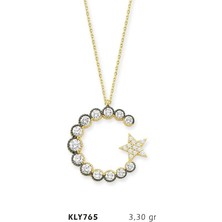 Harem Altın 14 Ayar Altın Ay Yıldız Kolye Kly765