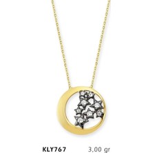 Harem Altın 14 Ayar Altın Yıldızlı Çember Kolye Kly767