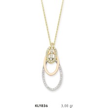 Harem Altın 14 Ayar Altın Oval Kolye Kly836