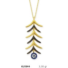 Harem Altın 14 Ayar Altın Nazar Taşlı Kolye Kly844