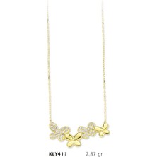 Harem Altın 14 Ayar Altın Kelebek Kolye Kly411