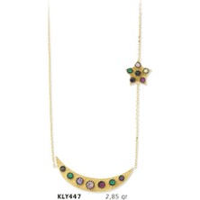 Harem Altın 14 Ayar Altın Ay Yıldız Kolye Kly447