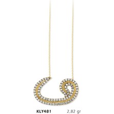 Harem Altın 14 Ayar Altın Vav Kolye Kly481