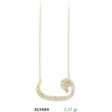 Harem Altın 14 Ayar Altın Vav Kolye Kly484