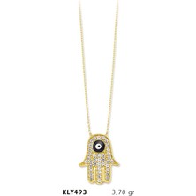 Harem Altın 14 Ayar Altın Fatma Eli Kolye Kly493