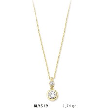 Harem Altın 14 Ayar Altın Tektaş Kolye Kly519