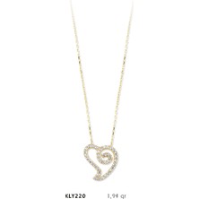 Harem Altın 14 Ayar Altın Kalp Kolye Kly220