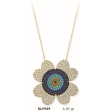 Harem Altın 14 Ayar Altın Nazar Boncuğu Kolye Kly939