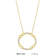 Harem Altın 14 Ayar Altın Sonsuzluk Çemberi Kolye Kly1123