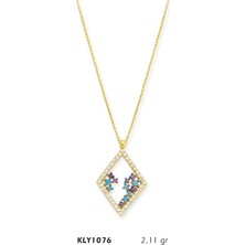 Harem Altın 14 Ayar Altın Dörtgen Kolye Kly1076