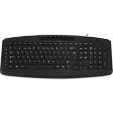 Everest KB-920 Siyah USB Full Boy Q Ofis 14 Multimadia Tuşlu Klavye