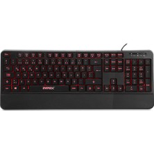 Everest KB-R61 BRIGHT Siyah USB 3 Renk Aydınlatmalı Q Sabit Bilek Destekli Gaming Oyuncu Multimedia Klavye