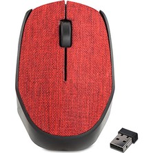 Everest KM-218 USB Kırmızı 2.4Ghz Kumaş Yüzey Kablosuz Mouse