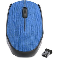 Everest KM-218 USB Mavi 2.4Ghz Kumaş Yüzey Kablosuz Mouse