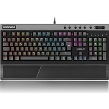 Rampage Hydra R7 USB Full RGB Aydınlatmalı Optik Croatia Layout Gaming Pro Mekanik Klavye