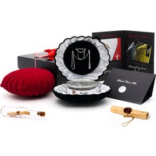 İstiridye İnci Citrine Efsane Kolye Seti 9-10 Mm Sarı Güney Denizi