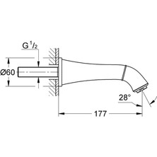 Grohe Grandera Çıkış Ucu - 13341IG0