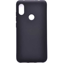 Case 4U Xiaomi Redmi Note 6 Pro Kılıf Klasik Mat Renkli Yumuşak Premier Silikon Siyah