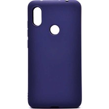 Case 4U Xiaomi Redmi Note 6 Pro Kılıf Klasik Mat Renkli Yumuşak Premier Silikon Lacivert