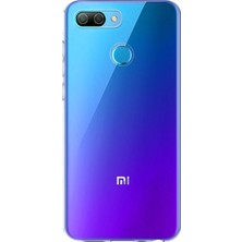 Microsonic Xiaomi Mi 8 Lite Kılıf Transparent Soft Beyaz