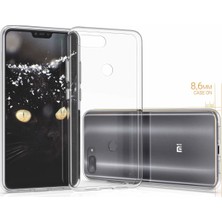 Microsonic Xiaomi Mi 8 Lite Kılıf Transparent Soft Beyaz