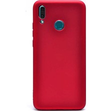 Gpack Huawei Y9 2019 Kılıf Premier Silikon Arka Koruma Kırmızı