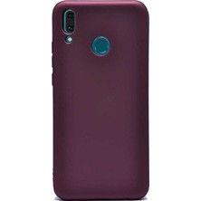 Gpack Huawei Y9 2019 Kılıf Premier Silikon Arka Koruma Mürdüm