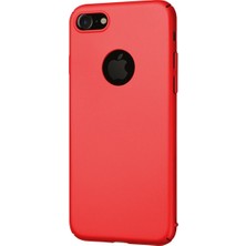 Arabulalaca Apple iPhone 7 Slim Fit Kılıf (Mat Kadife Dokulu Fit Rubber) + 9H Cam