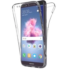 Gpack Huawei Y6 2018 Kılıf Ön Arka Şeffaf Silikon Koruma Şeffaf