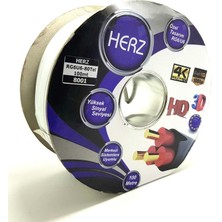 Herz Rg6U6 Uydu Anten Kablosu 100Metre Beyaz 80 Tel