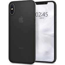 Spigen Apple iPhone XS / iPhone X Kılıf Air Skin (0.3 mm) Ultra İnce Black - 063CS24910