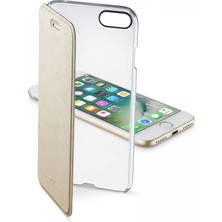 Cellularline iPhone 7/8  Clearbook Altın Kılıf