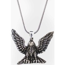 Takıhan  925 Ayar Gümüş Kartal Simgeli Kolye