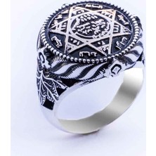 Takıhan  925 Ayar Gümüş Mührü Süleyman Erkek Yüzüğü