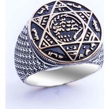 Takıhan  925 Ayar Gümüş Mührü Süleyman Yüzüğü