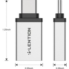 Lention USB C To USB 3.0 Adapter Erkek Type-C Dişi USB Dönüştürücü (CB-TP-C3)