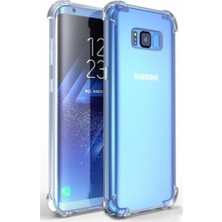 Case 4U Samsung Galaxy S8 Uyumlu Kılıf Köşe Korumalı Darbe Emici Anti Shock Arka Kapak Şeffaf