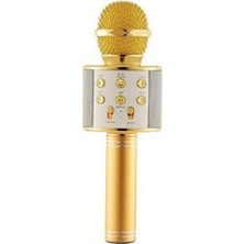 Mucosan WS-858 Profesyonel Ses Kaydı Yapabilen Karaoke Mikrofon WS858 Gold