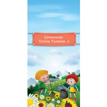 Renkselart Çevremizi Temiz Tutalım Kapı Giydirme