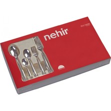 Nehir Lalezar Sade 30 Parça Karton Kutulu Çatal Kaşık Takımı 18-10 304 Bıçaksız