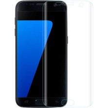 Microcase Samsung Galaxy S7 Full Ekran Koruma Curved 3D Pet Film - Şeffaf