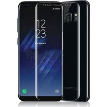 Microcase Samsung Galaxy S8 Full Ekran Koruma Curved 3D Pet Film - Şeffaf