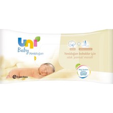 Uni Baby Yenidoğan 6'Lı Islak Pamuk Mendil + Kulak Çubuğu Hediye