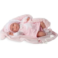 Llorens Lala Pijama Toquilla Rosa Sesli 35 cm Bebek