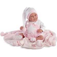 Llorens Lala Pijama Toquilla Rosa Sesli 35 cm Bebek