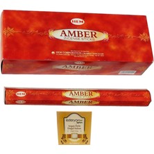 Hem Amber Aromalı 6 Lı Tütsü (120 Adet Çubuk ) ve Esterya Plus Argan Sabunu
