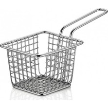 Altınbaşak Paslanmaz Mini Kare Sunum Sepeti 10x8x7 cm